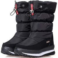 women boots waterproof winter shoes women snow boots platform keep warm mid calf winter boots with thick fur heels botas mujer
