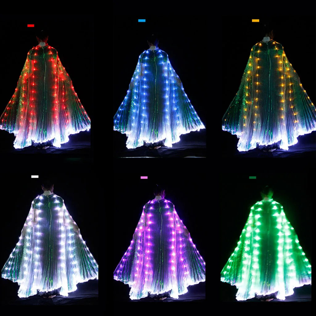 

Light Up Belly Dance With 2 Sticks Glow Dress Dance Wear Costumes