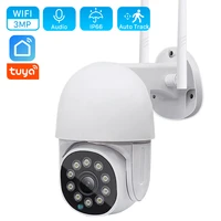 3mp ip camera tuya app ai human detect auto tracking home security outdoor camera 1080p 4x digital zoom cctv video surveillance