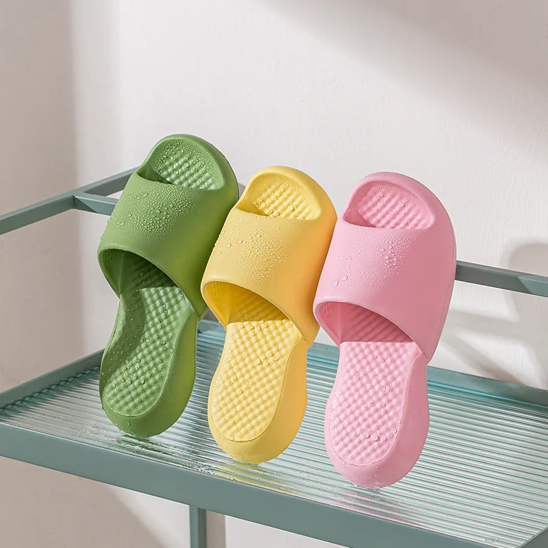 

Slippers for women summer thick soft soles for home couples slippers for indoor bathroom