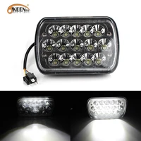 okeen super bright rectangular sealed high low beam 105w 5x7 led headlight drl for chevrolet jeep cherokee xj ford led headlamp
