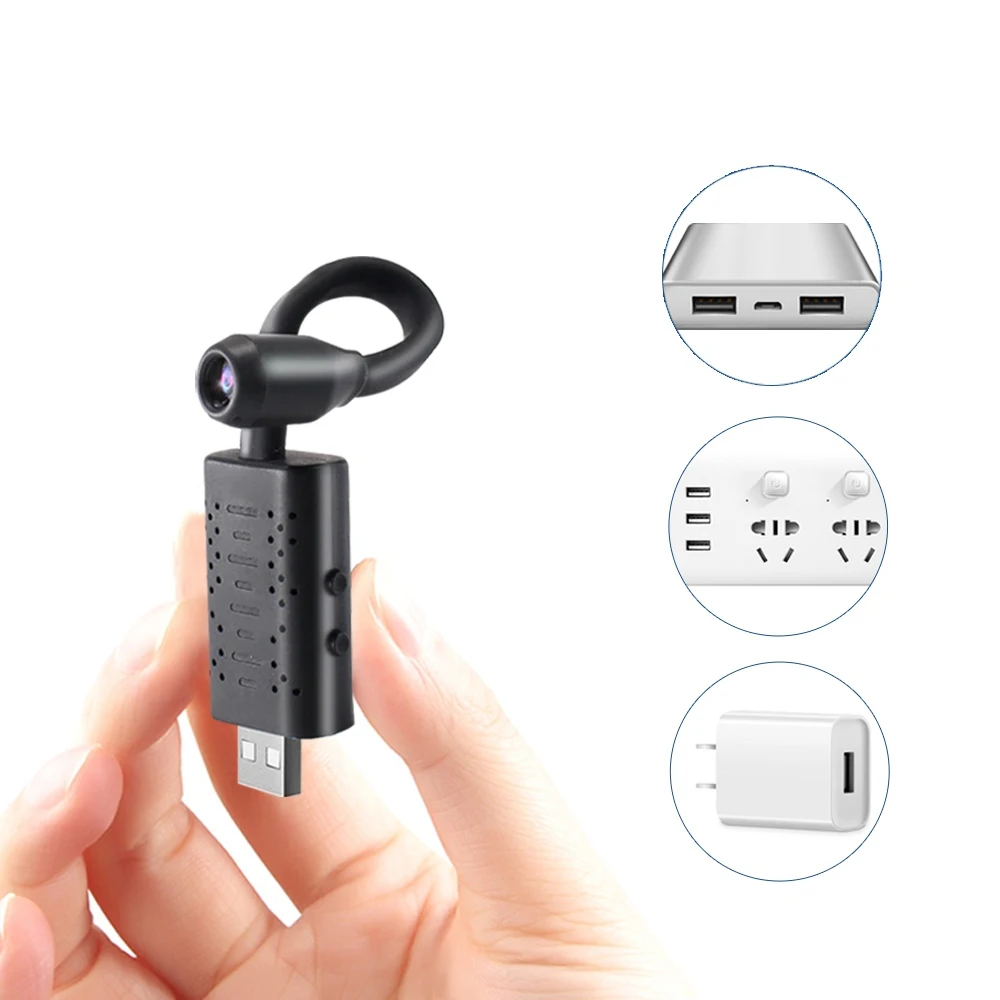 1080P Мини USB камера наблюдения с сотового телефона Удаленный просмотр портативный