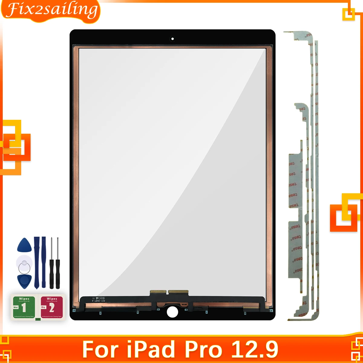 Сенсорный экран для iPad Pro 12 9 (2015/2017) A1652 A1584 A1670 A1671 сенсорный дигитайзер передняя