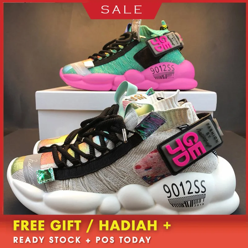 Женские кроссовки на толстой платформе 5 см женская повседневная обувь из