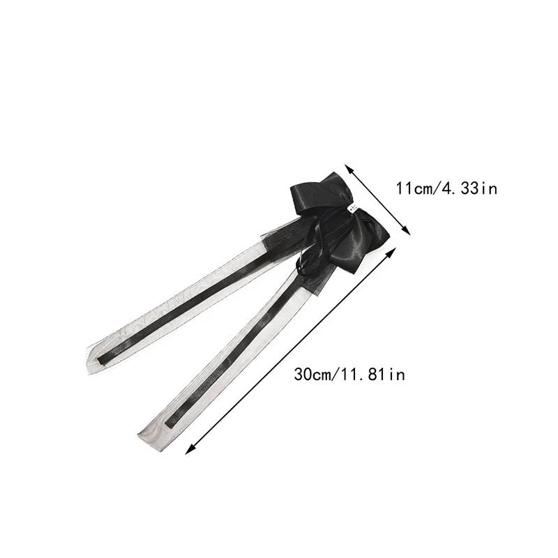 

Two-layers Oversize Bows Hair Clip Bowknot Ribbon Hairpins Barrettes Women Solid Color Ponytail Clip Hair Accessories