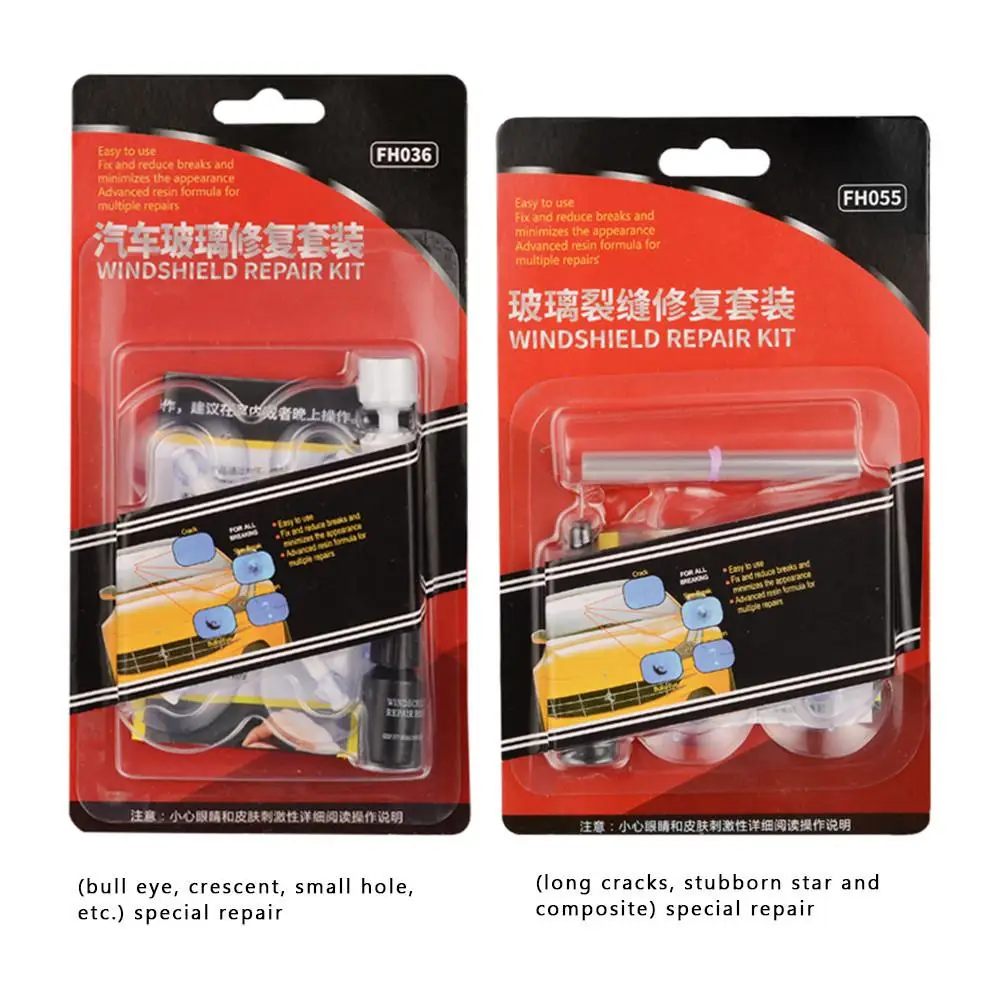 

Car Windshield Repair Kit DIY Auto Window Screen Polishing Quick Fix Car Cracked Glass Windscreen Repair Tool Kit Resin Sealer