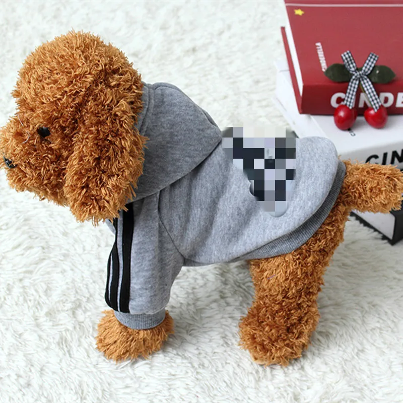 Толстовка с капюшоном для собак зимняя одежда пальто куртка хлопковая