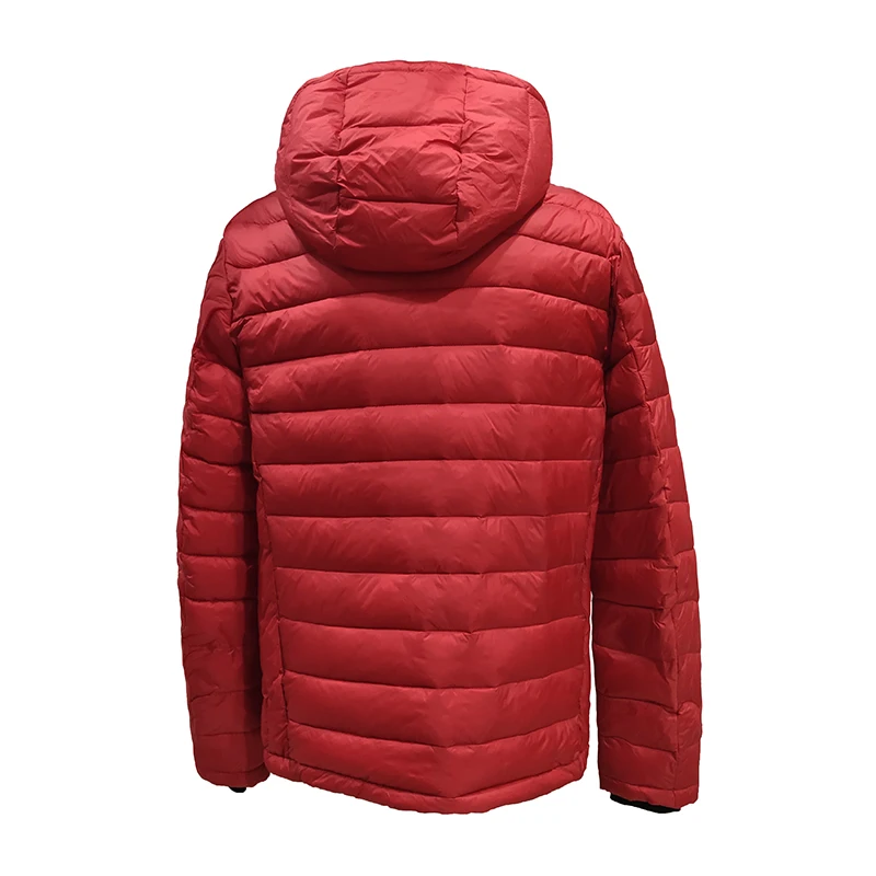 2022 New Winter Jacket Men Cotton Padded Jacket Bio-based Cotton Brand Hooded Men Winter Coat Red Warm Winter Jacket For Men