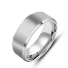 Винтажные кольца 8 мм для женщин и мужчин, ювелирные изделия 2020, парные кольца из титановой стали, обручальное кольцо, Черное золото, кольцо на палец
