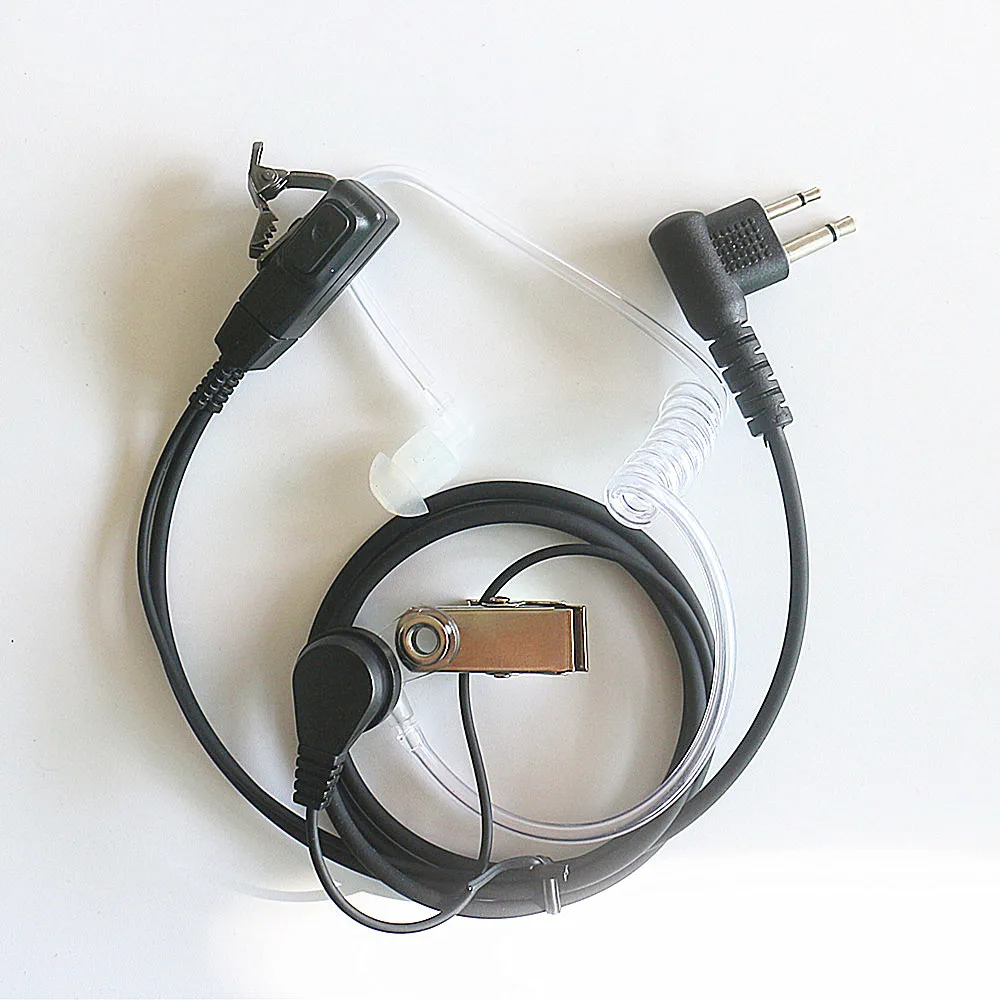 10x безопасность 2 Pin гарнитура Mic Covert Акустическая трубка наушник для Motorola радио CP88