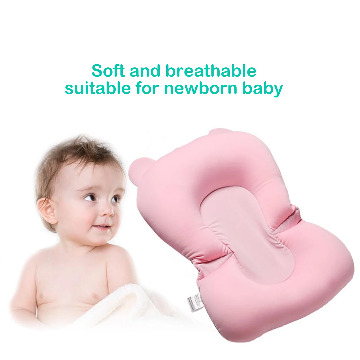 Плавающий Противоскользящий детский коврик для ванной подушка душа малыша губка