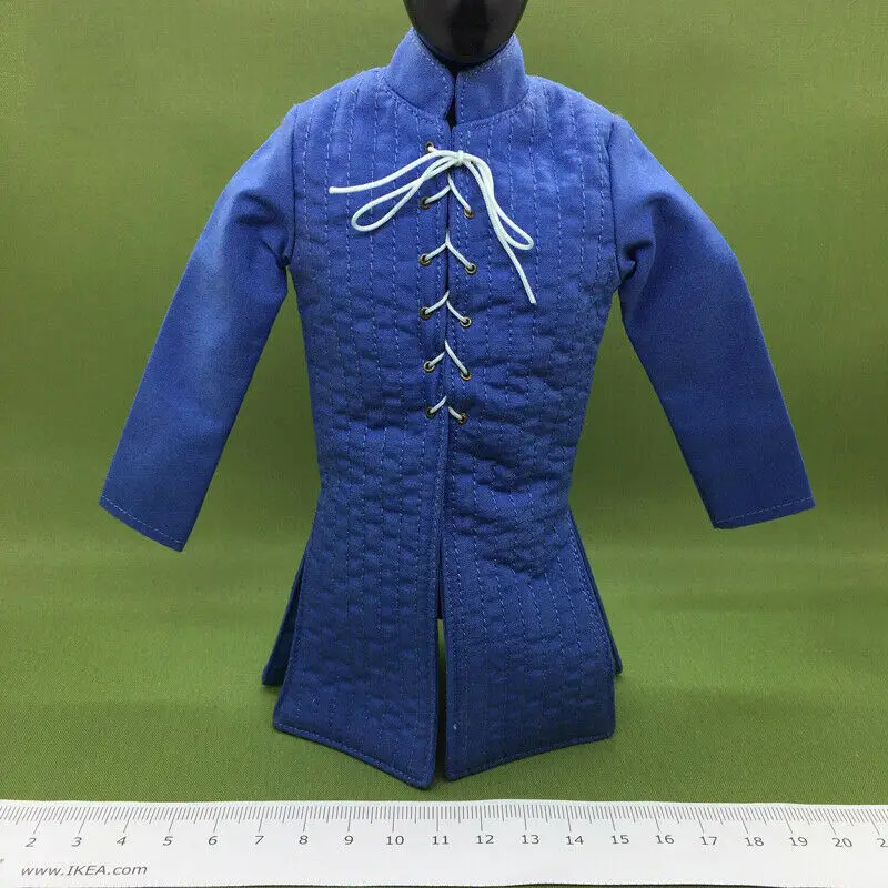 

1/6th Middle Ages Rome Greece Blue Cotton Coat Model