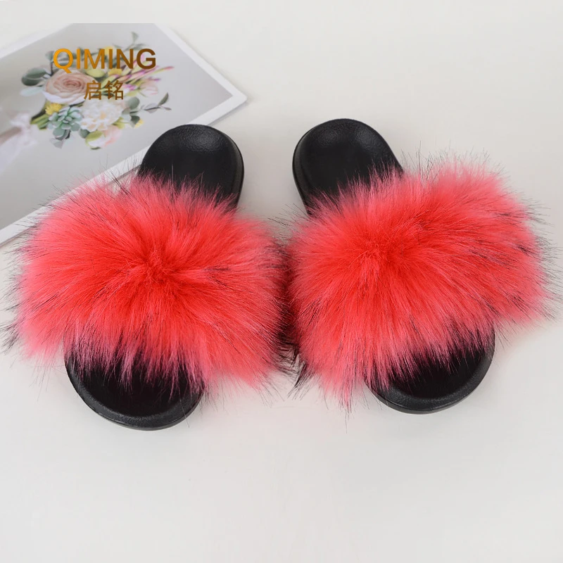 Шлепанцы женские из искусственного меха сланцы искусственный мех пушистые