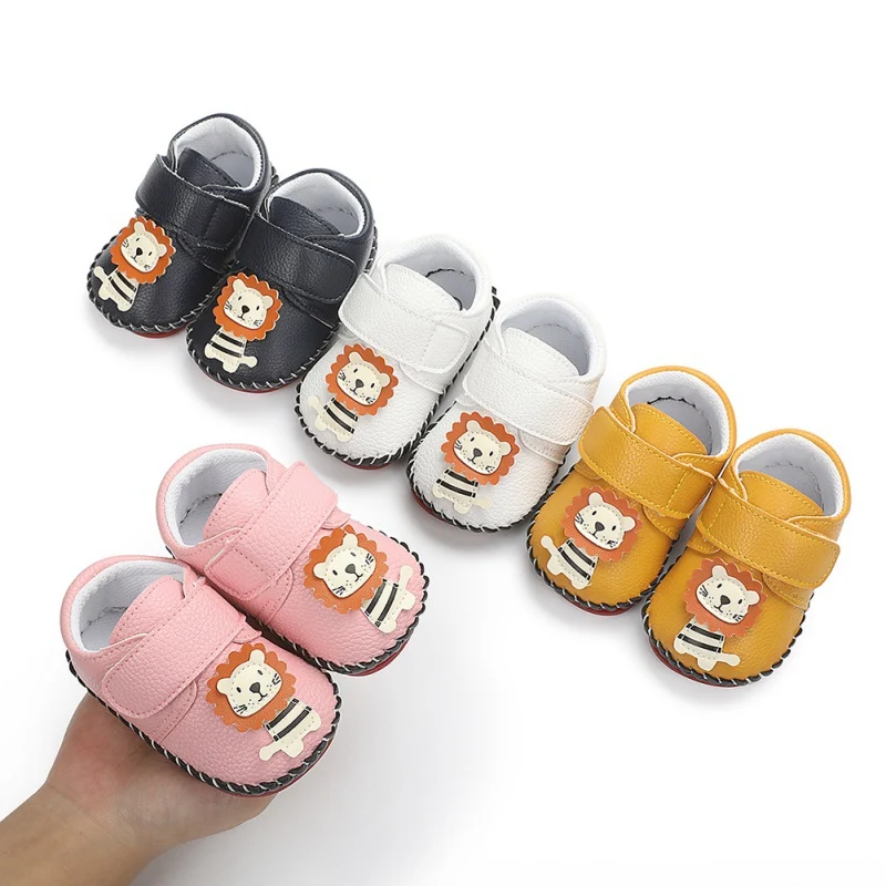 

Newborn PU Leather Shoes Toddler Baby Girls Cartoon Anti-slip Shoes Soft Sole Non-slip First Walkers
