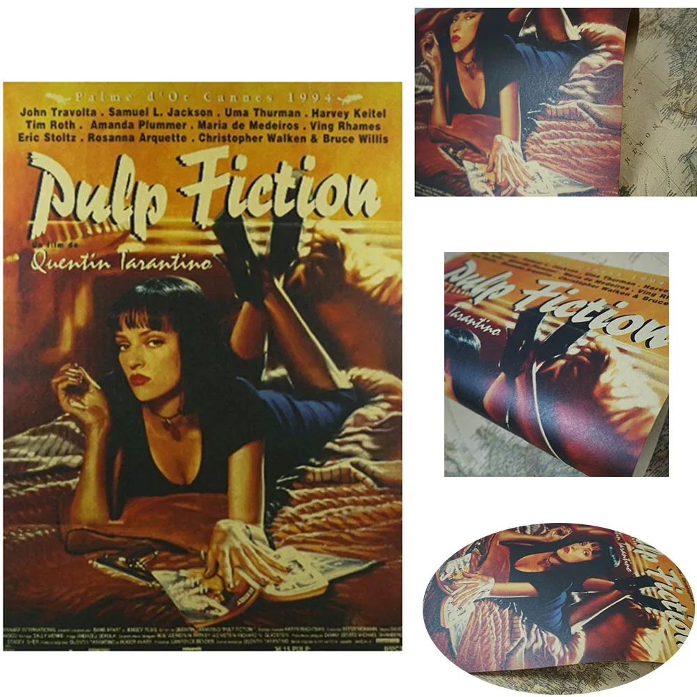 

Fashion Famous movie retro Posters and Prints Kraft paper Living Bedroom Bar Coffee music Room Poster aesthetic Wall Stickers