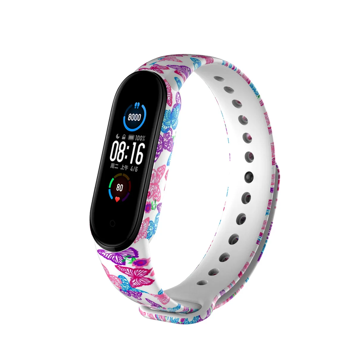 

Sports Soft Silicone Wristband For Xiaomi Mi Band 5 Smart Bracelet Strap For straps xiaomi my band 5 Watch Band Accessories