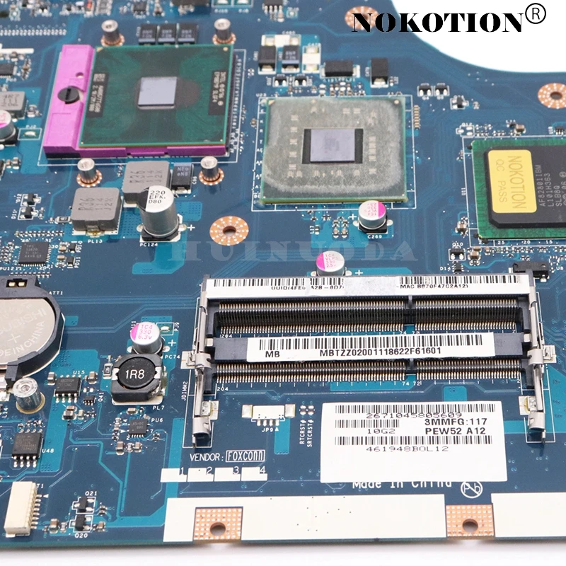 Материнская плата NOKOTION MB.TZZ02.001 MBTZZ02001 для ноутбука Acer aspire 5736 5736z Оловянная 72 LA-6631P GM45
