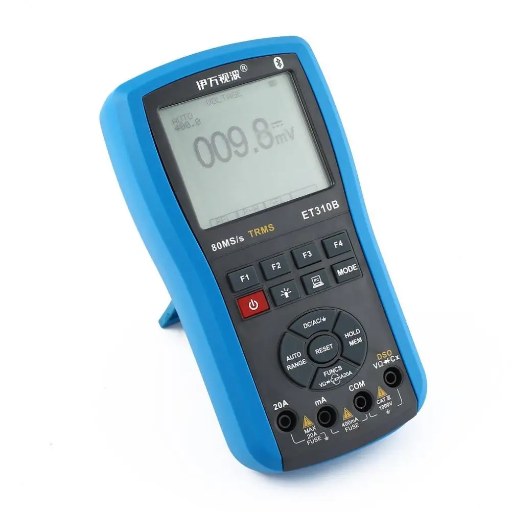 ET310A 2 в 1 20 МГц 80Msps цифровой Ручной осциллограф для хранения ScopeMeter True RMS мультиметр
