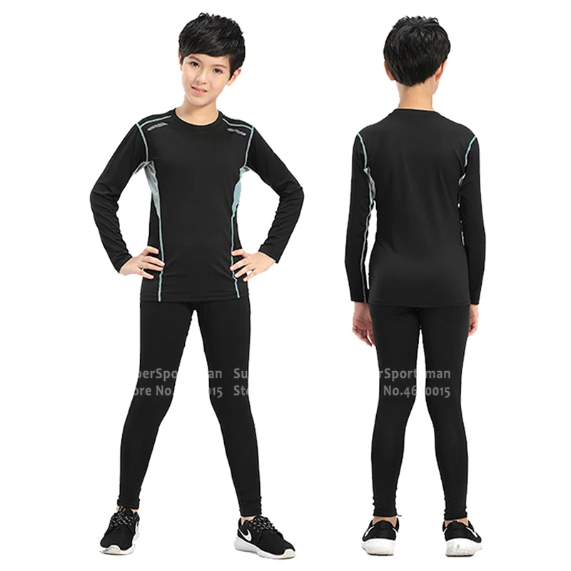 Детский спортивный костюм одежда для тренировок и фитнеса спортзала мужская