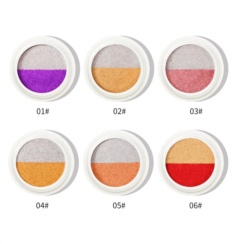 Двухцветная розовая Золотая зеркальная пудра металлический блеск для ногтей