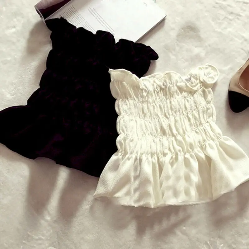 Casual Style Women T-Shirts Sleeveless Solid Pattern Type None Collar Decoration Regular Clothing 2020 Fashion | Женская одежда