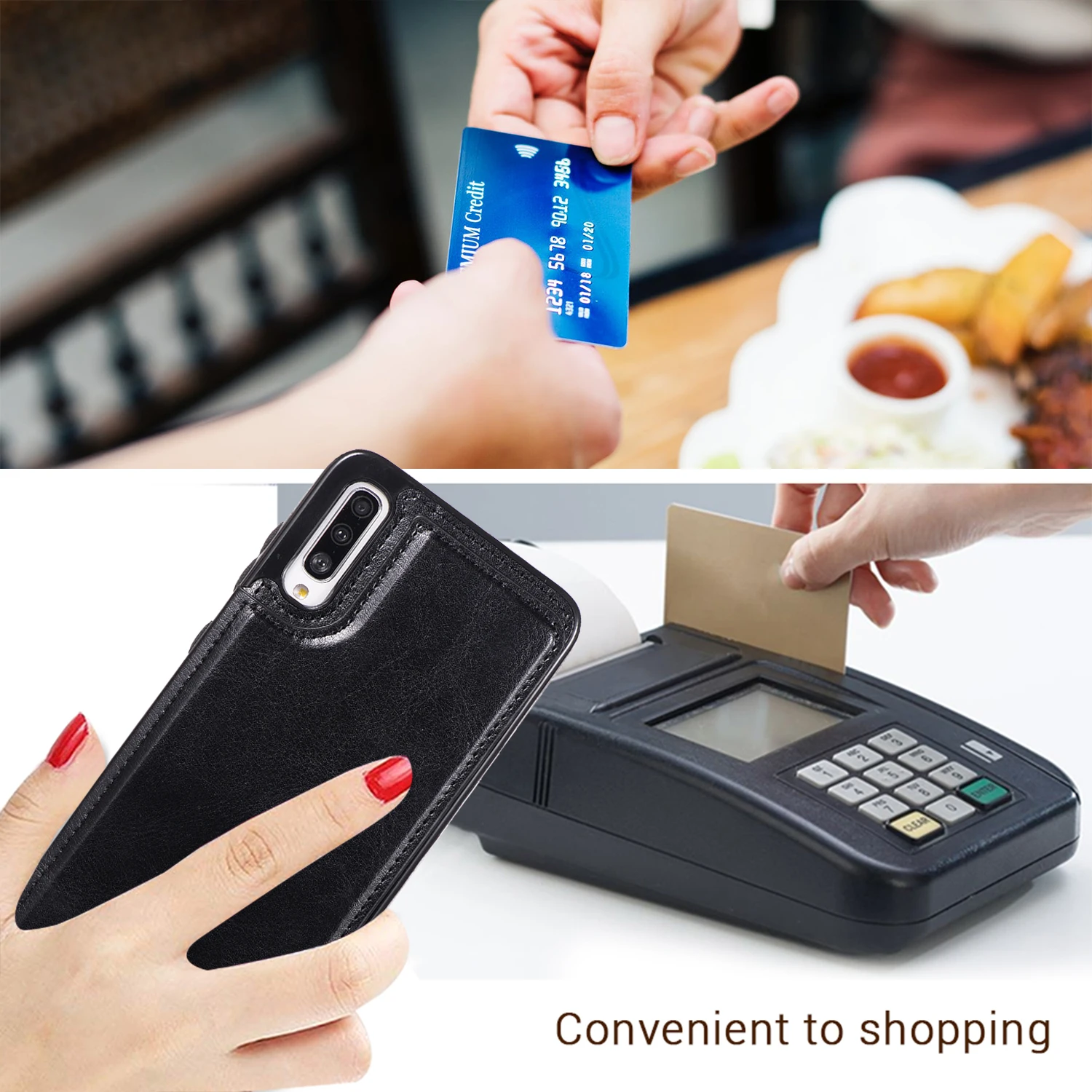 

Case For Samsung Galaxy A71 A51 A30 A21 A50 A11 A21S A81 A91 M10 Luxury Leather Wallet Case Card Slots Shockproof Flip Shell