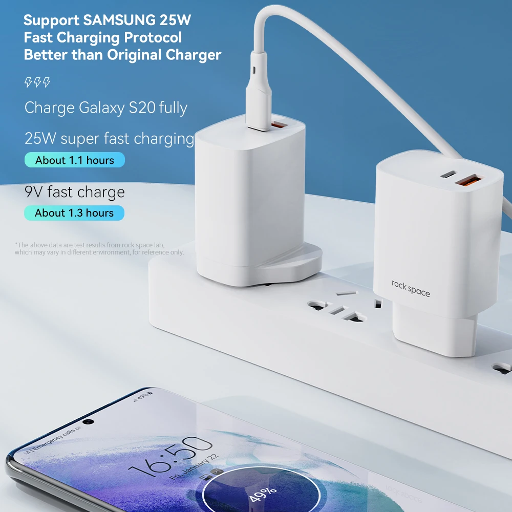 Зарядное устройство ROCK сетевое с двумя USB-портами 30 Вт 3 0 | Мобильные телефоны и