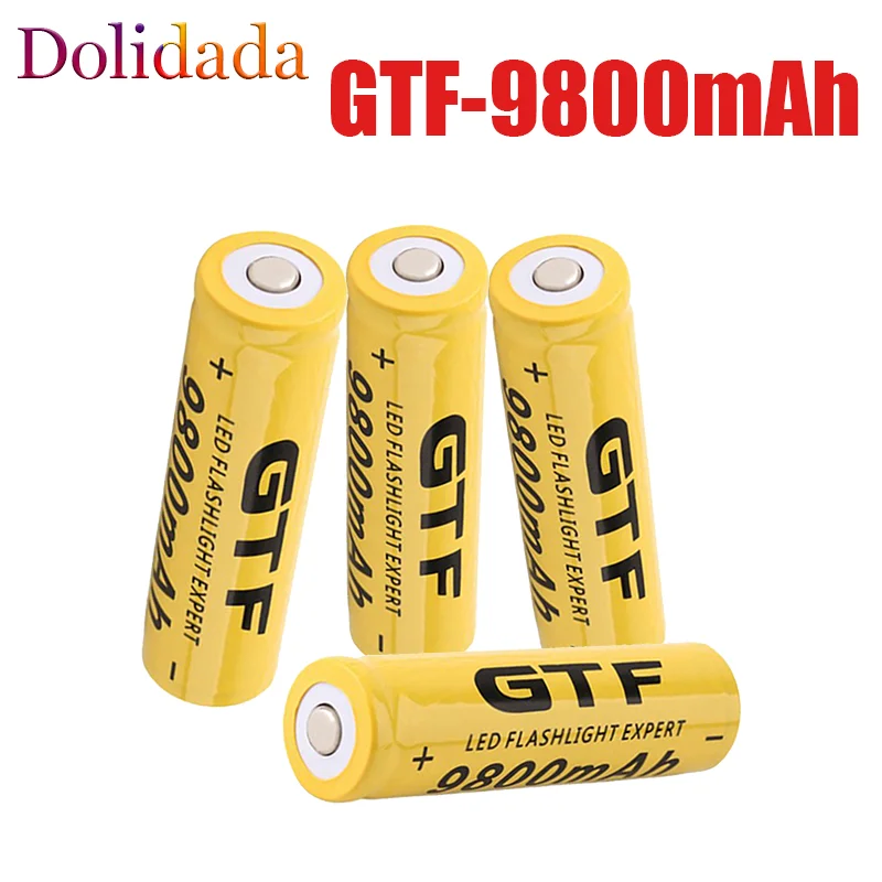 Новый литий-ионный аккумулятор 3,7 в 9800 мАч 18650 GTF 18650 9800 мАч 3,7 в, перезаряжаемый аккумулятор для фонарика