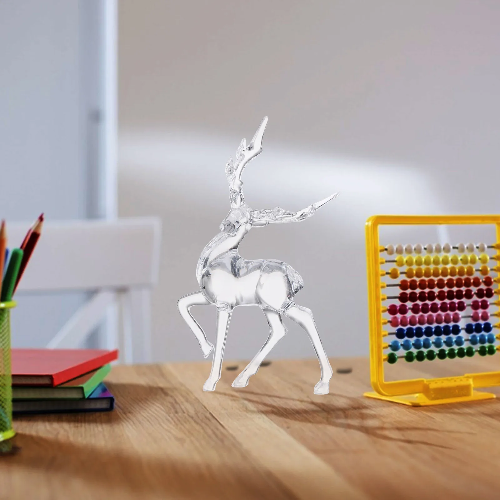 Хрустальные Фигурки Животных миниатюрные стеклянные статуи оленя Сика