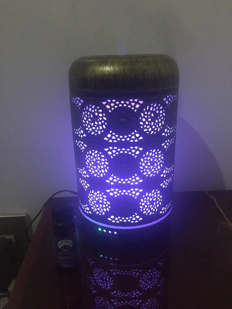 Металлические диффузоры эфирного масла 260 мл ароматерапия аромадиффузор 7 цветов