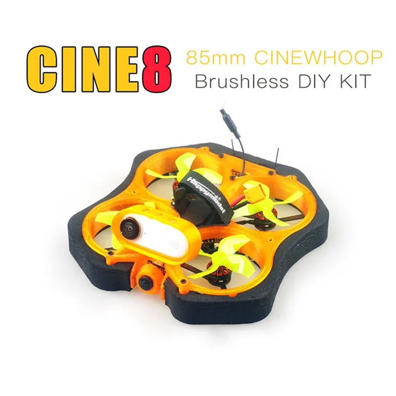 Happymodel CINE8 85 мм бесщеточный комплект для самостоятельной сборки EX1202.5 KV8000 MCU 5 8G 400