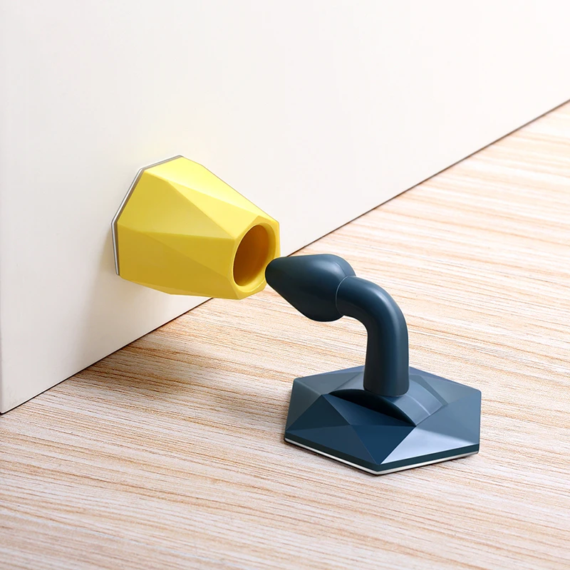 Tope de puerta de silicona, pomo Protector de pared, Savor, a prueba de golpes, almohadilla de tope-4