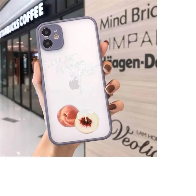 

call me by your name luxury Phone Cases shell matte transparent For iphone 7 8 11 12 plus mini x xs xr pro max cover