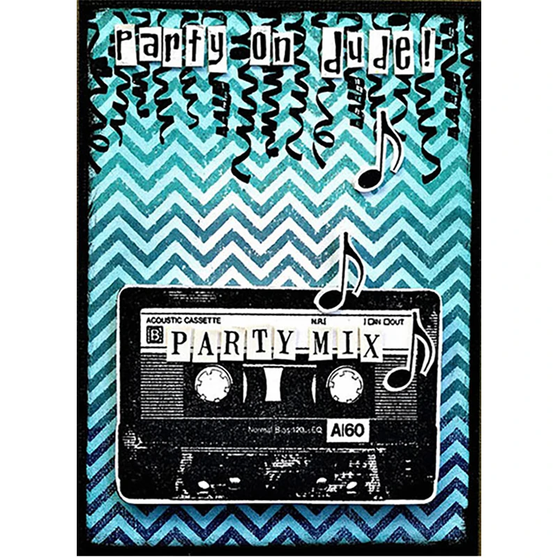 Новинка 2021 ретро лента радиоузор прозрачный Штамп для рукоделия изготовление