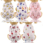 Солнцезащитная мультяшная рубашка для собак, дешевая одежда для маленьких собак, летняя футболка для чихуахуа, жилет для щенков, йоркширский терьер, одежда для домашних животных