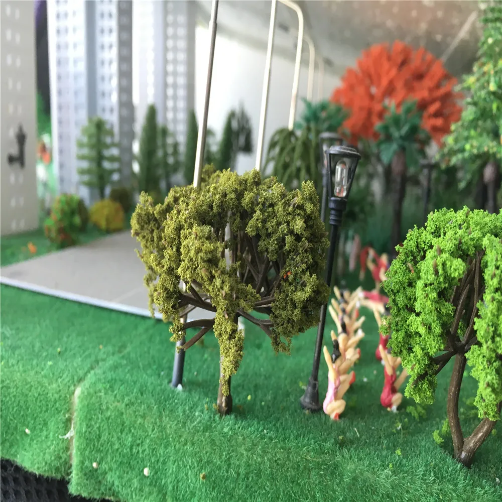 45g/Lot Architecture Diorama Wire Model Tree Powder For Train Layout Building Grass images - 6