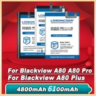 Аккумулятор LOSONCOER 4800-6100 мАч для Blackview A80 Pro DK017 DK019 для Blackview A80  A80 Pro  A80 Plus