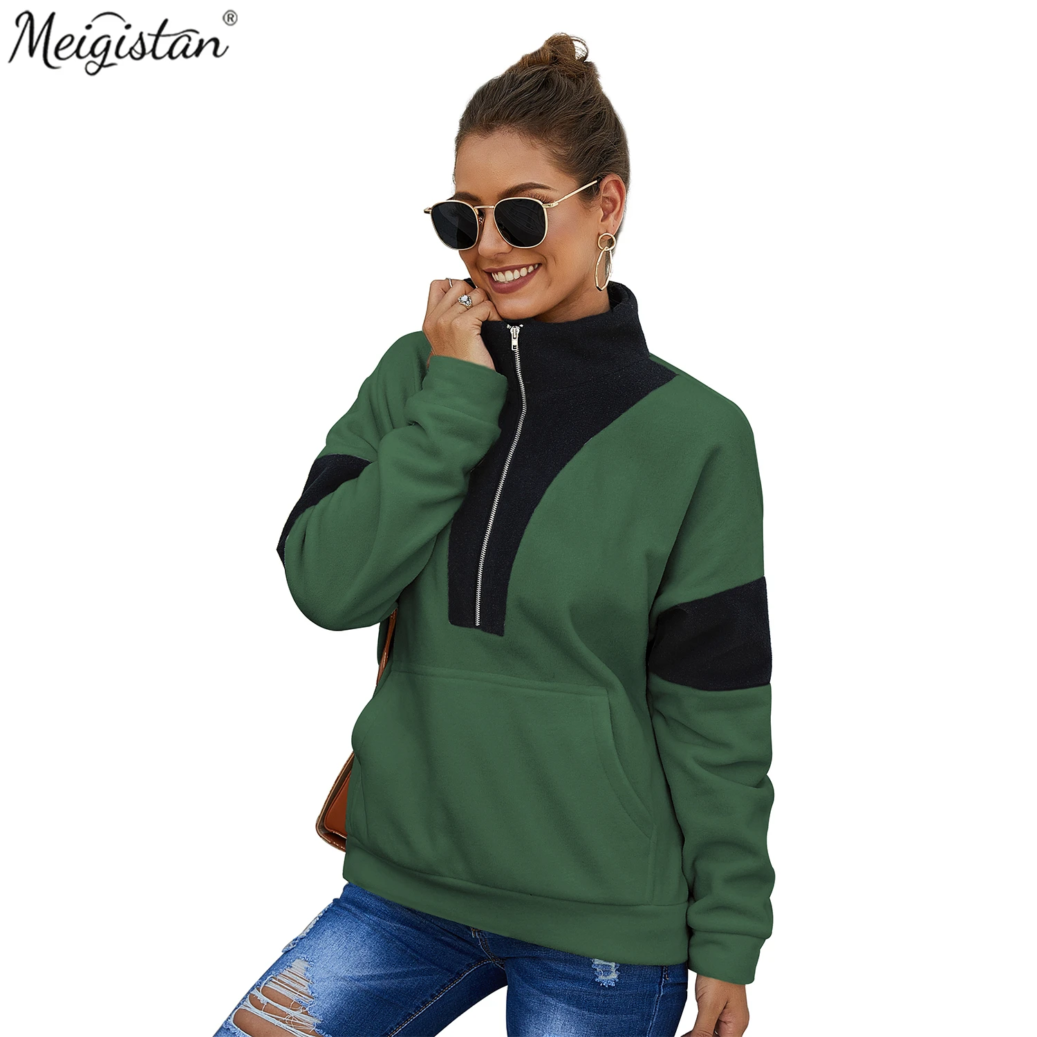 Женская зимняя Толстовка уличная Водолазка с длинным рукавом пуловер рубашка