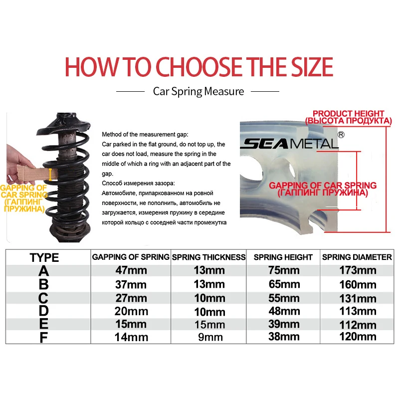 Универсальные автомобильные амортизаторы Уретановые Пружинные бамперы для
