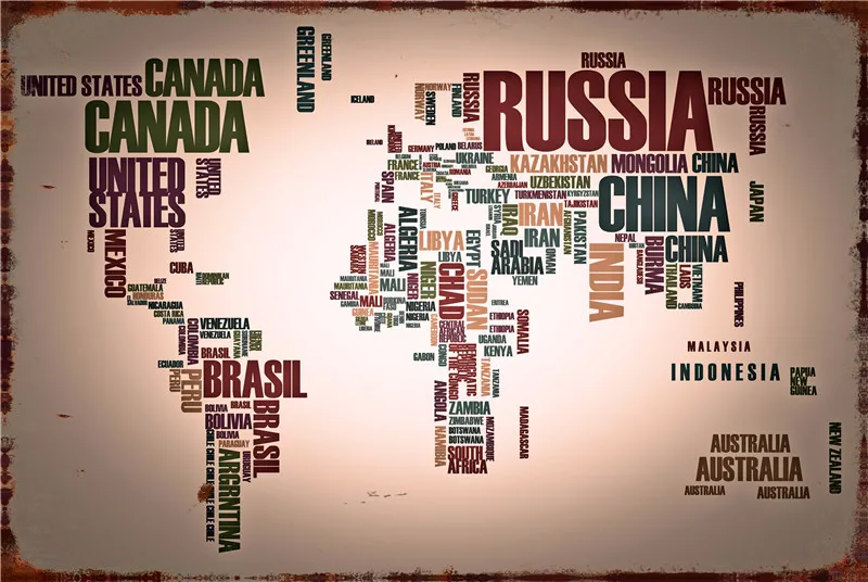

Металлические пластины, наклейки, Карта мира и Карта США, декор фермерского дома, жестяной знак, винтажное украшение для дома и гостиной