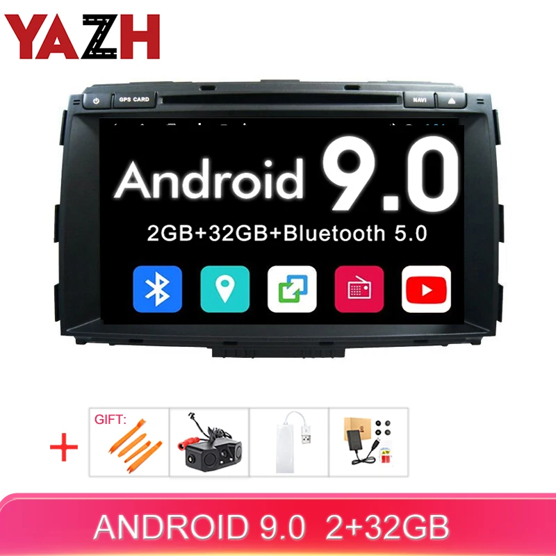 Автомагнитола YAZH 2 Din для KIA Carnival Sedona 2015 2016 2017 2018 9 дюймов gps IPS|gps tk|gps 6 inch screengps portuguese |