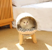 pet supplies pet bed high end simple cat wooden cylinder nest four seasons universal new product