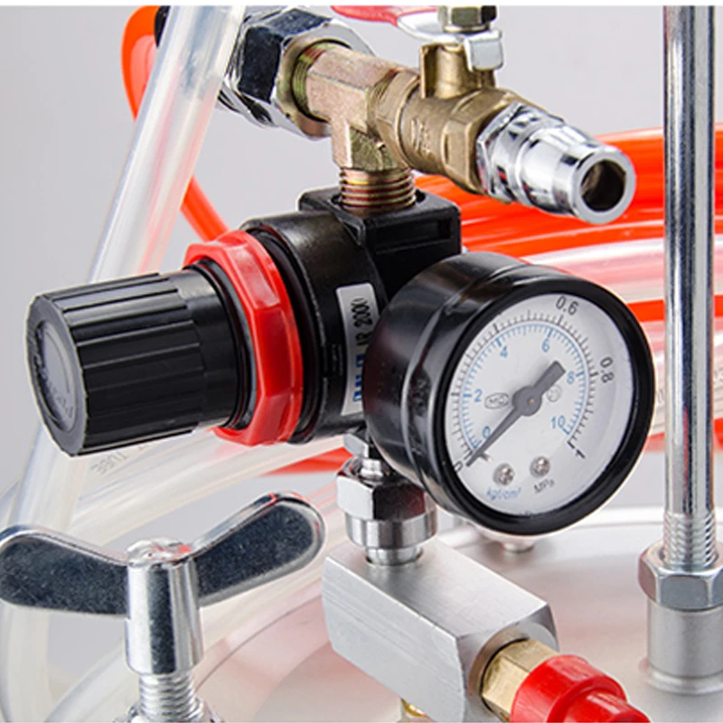 

5L Water-in-water Colorful Paint Spray Gun Pressure Stainless Steel Bucket Paint Latex Paint Marble Pneumatic Sprayer Machine