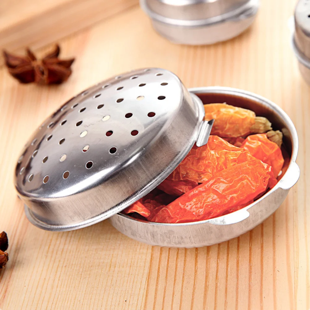 Stainless Steel Soup Seasoning Box Spice Infuser Pepper Strainer Filtering Tool Kitchen Gadget (Large Size) |