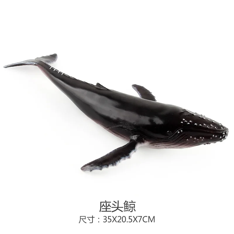 

Soft glue Simulated SEA life animal Blue whale sperm whale humpback shark Action Figure Toys Gift Model Kids