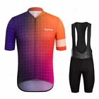 Новинка 2021, командная веломайка, мужская летняя одежда для велоспорта с коротким рукавом, дорожный велосипед, комплекты гелевых шорт, Мужская одежда, рафаэн