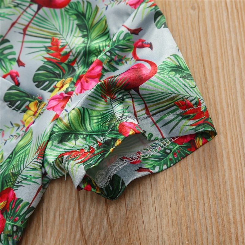 Новые Гавайские рубашки для маленьких мальчиков летняя повседневная рубашка