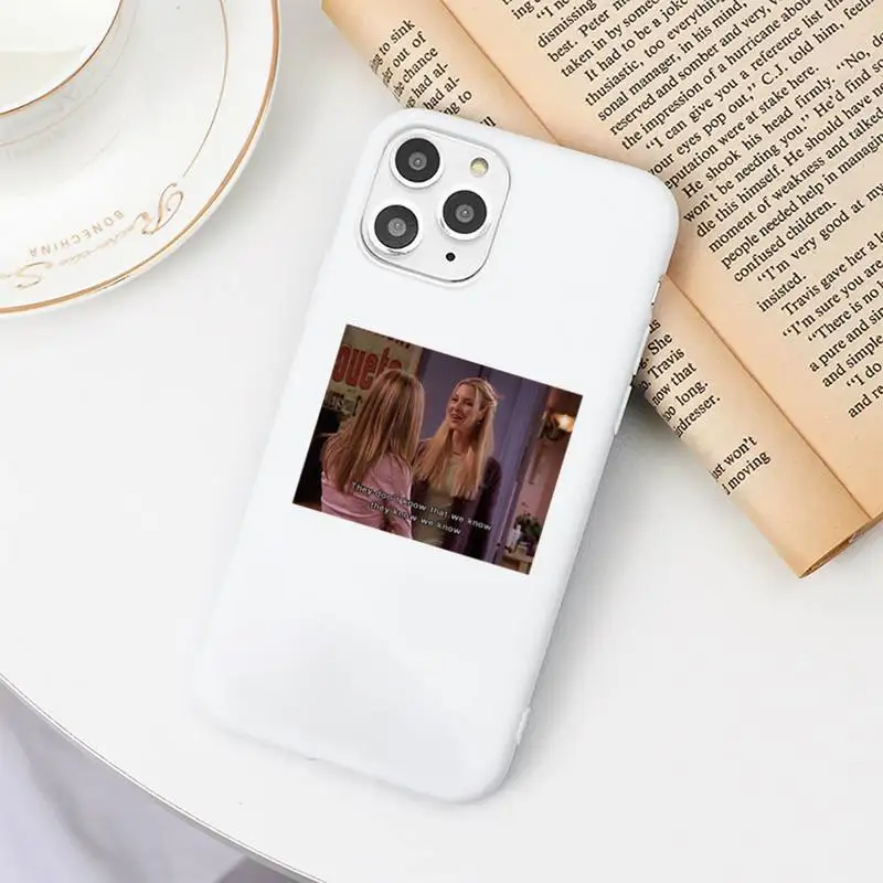

friends Tv show fuuny scene Phone Case Candy Color for iPhone 11 12 6 6S 7 8 XS X SE 2020 XR mini pro Plus MAX coque
