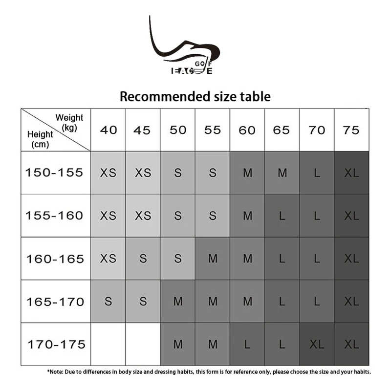 EAGEGOF Женская одежда для гольфа Дамское пальто с длинными рукавами рубашки
