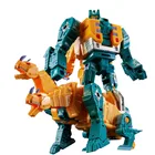 AOYI NEW movie Robot Car Toys Boy Cool Transformation 5, сплав, аниме, фигурка, животное, тигр, самолет, модель, дети, игрушки, H6002-6C